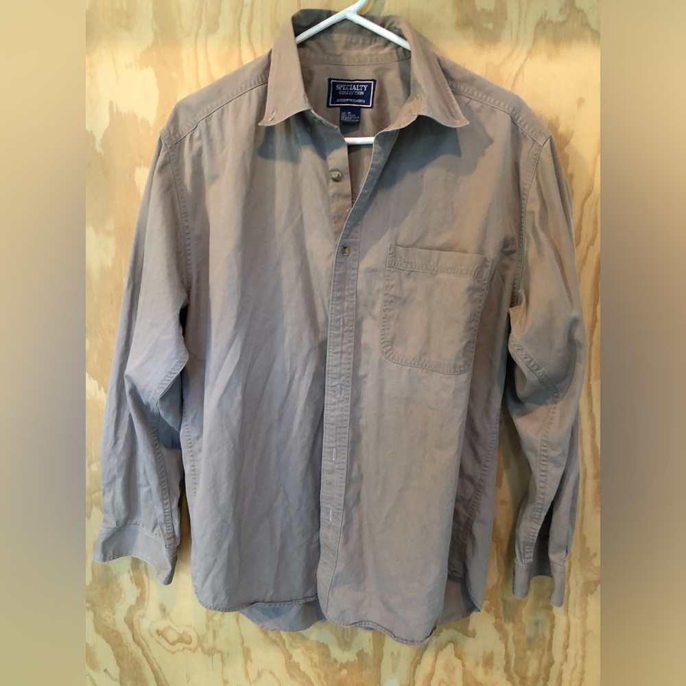 Specialty Collection Shirt Mens Medium Button Down Cotton